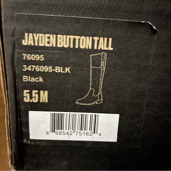 NIB Frye Jayden Button Tall Riding Boots in Black - Picture 13 of 14